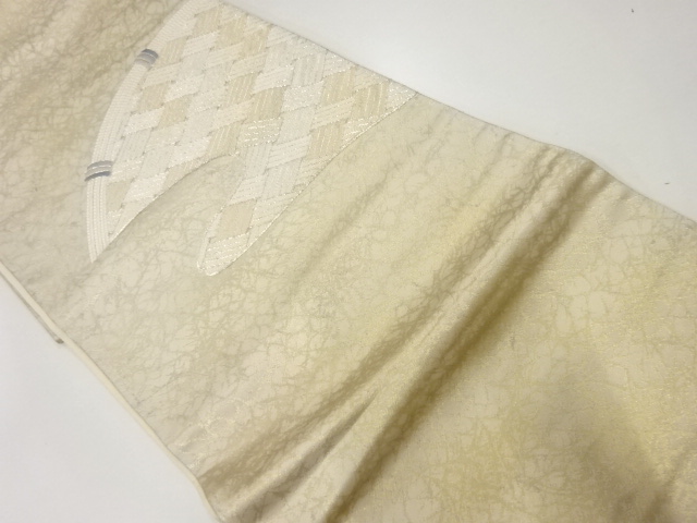 アンティーク　光悦垣模様刺繍袋帯（材料）